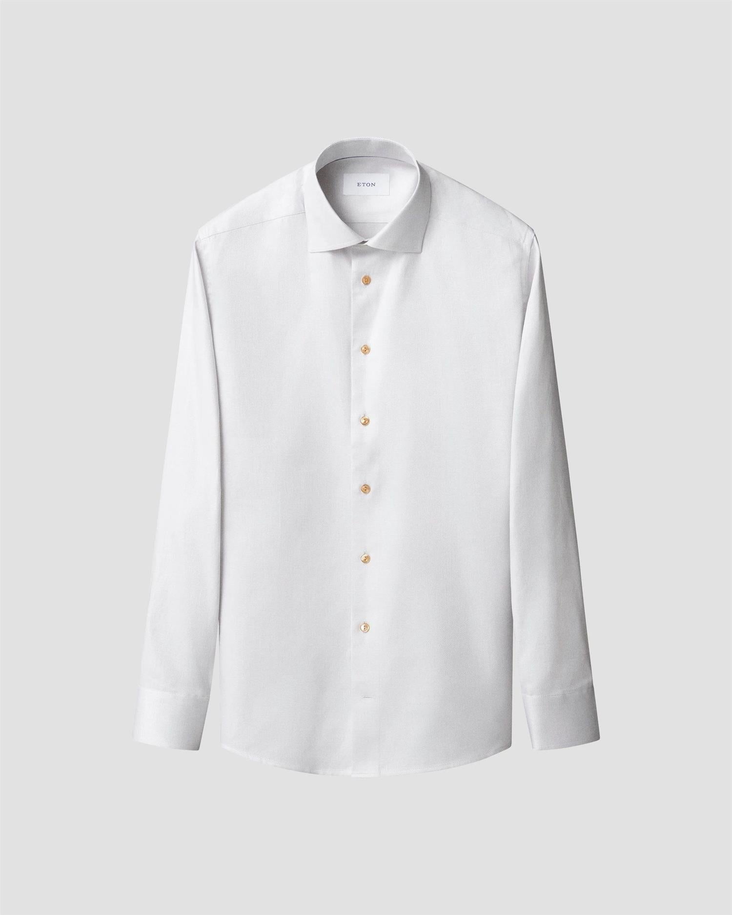 Slim Fit Semi Solid Twill Shirt