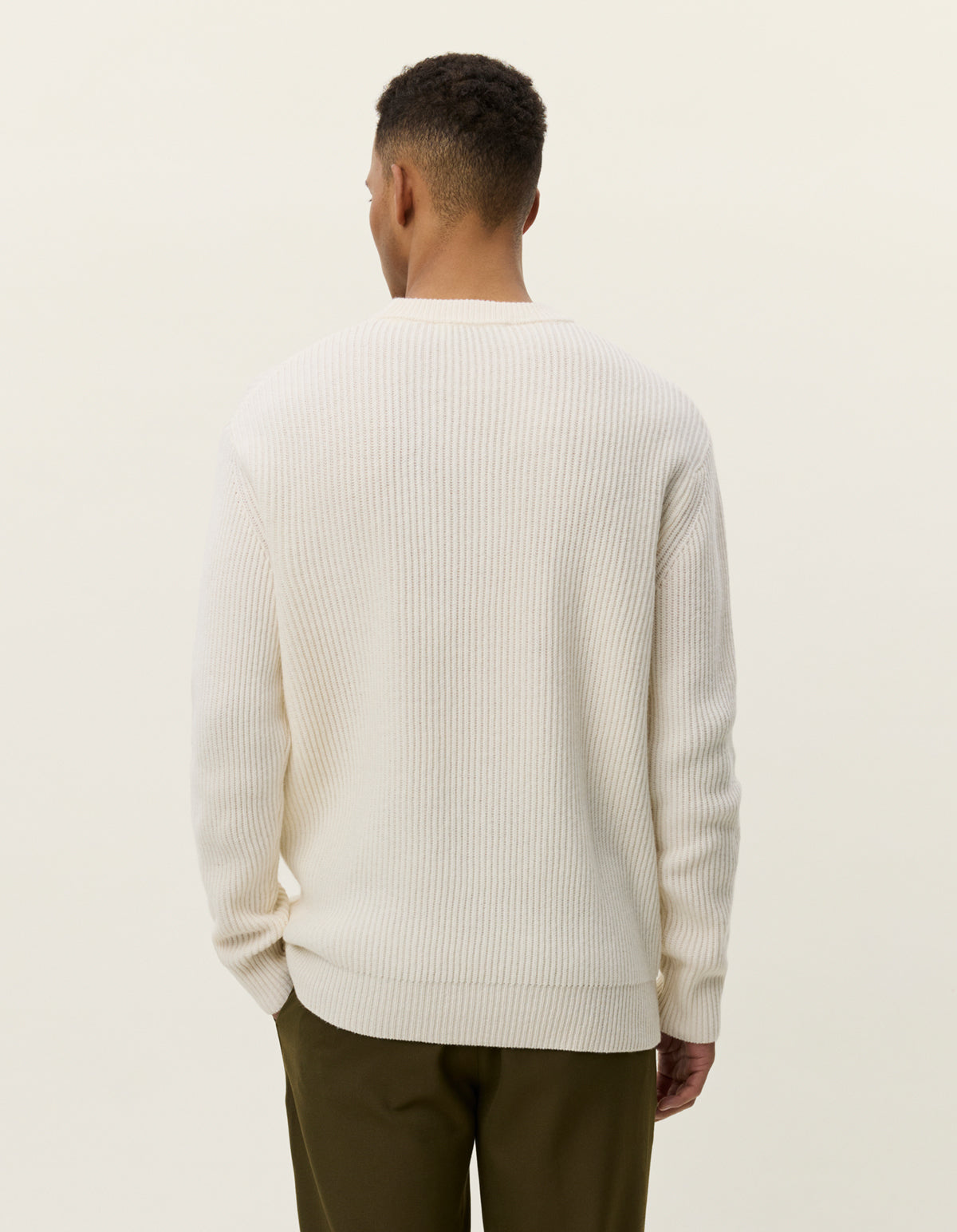 Eddie Wool Rib Crewneck Knit