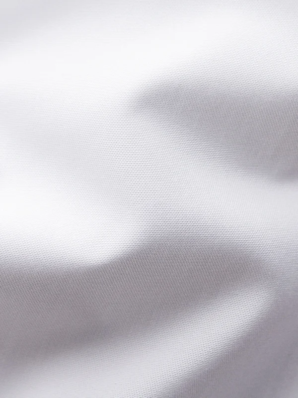Slim Fit White Plissé Shirt