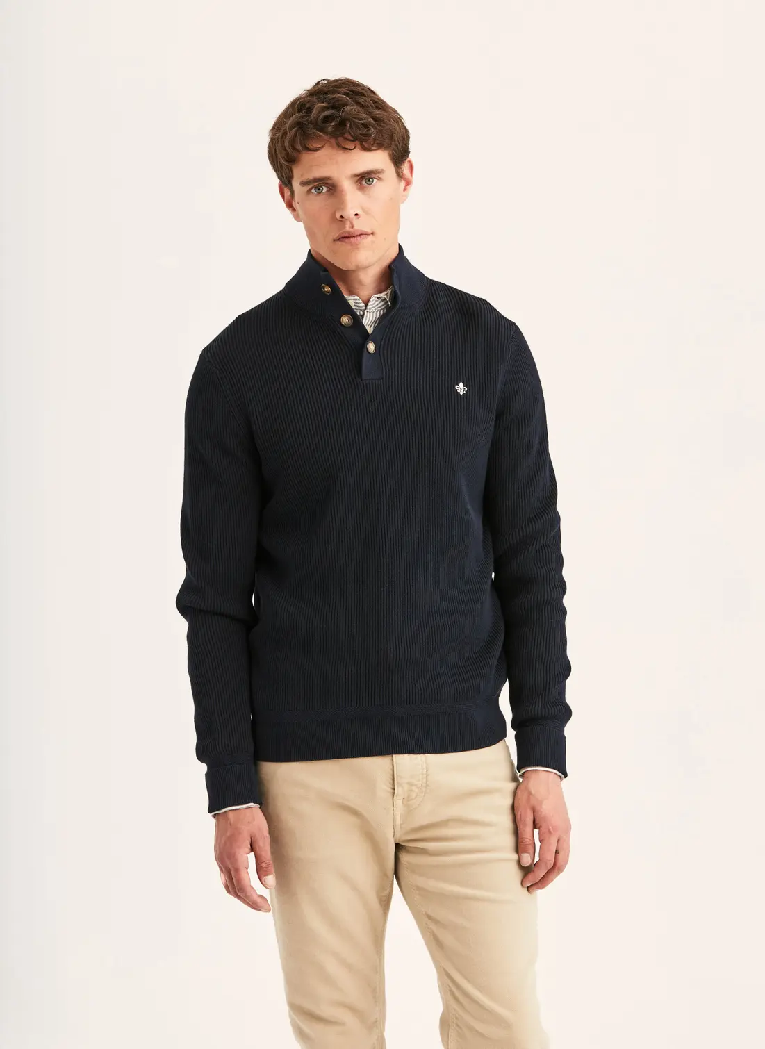 Niall Half Button Sweater