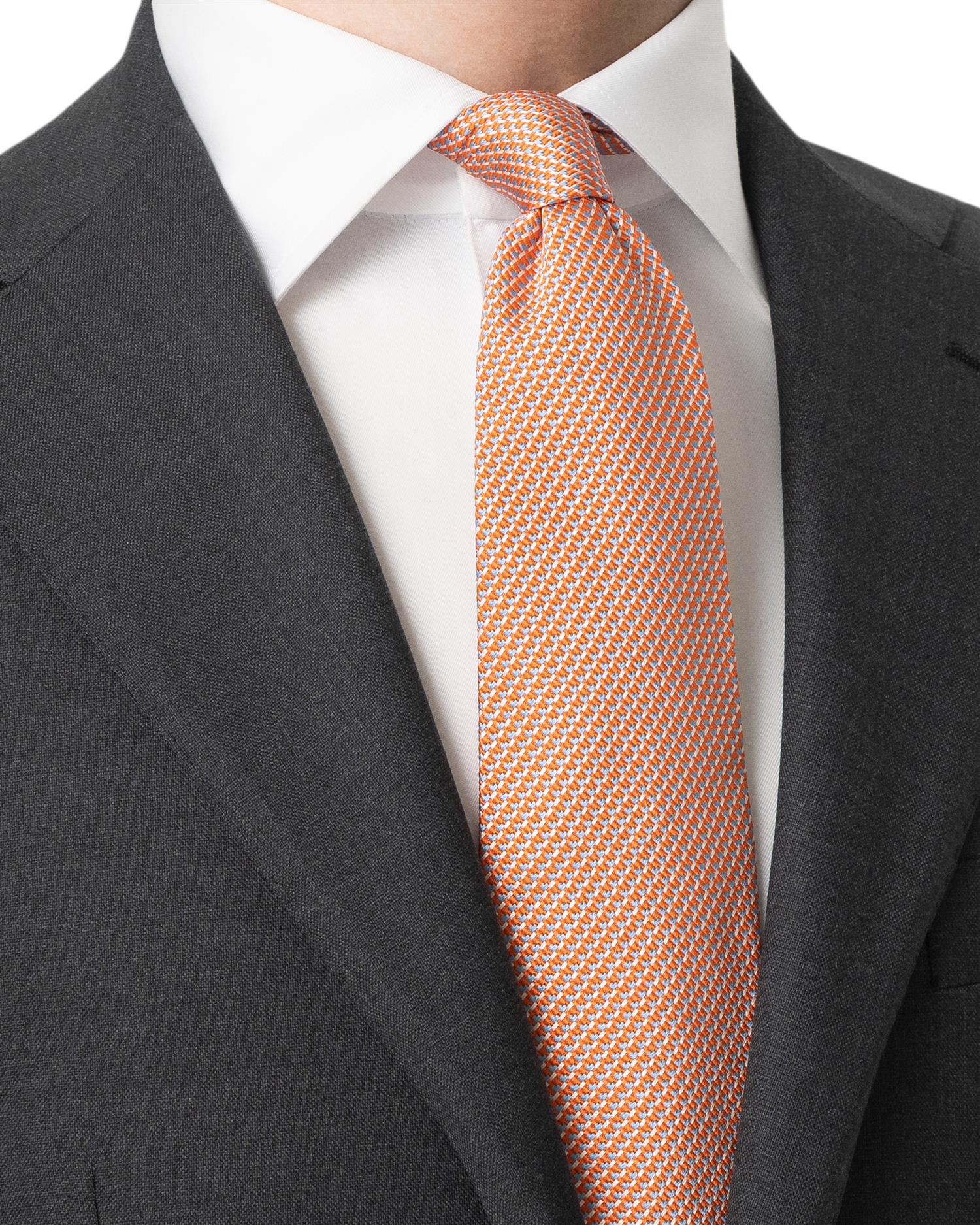 Micro Woven Cotton Silk Tie