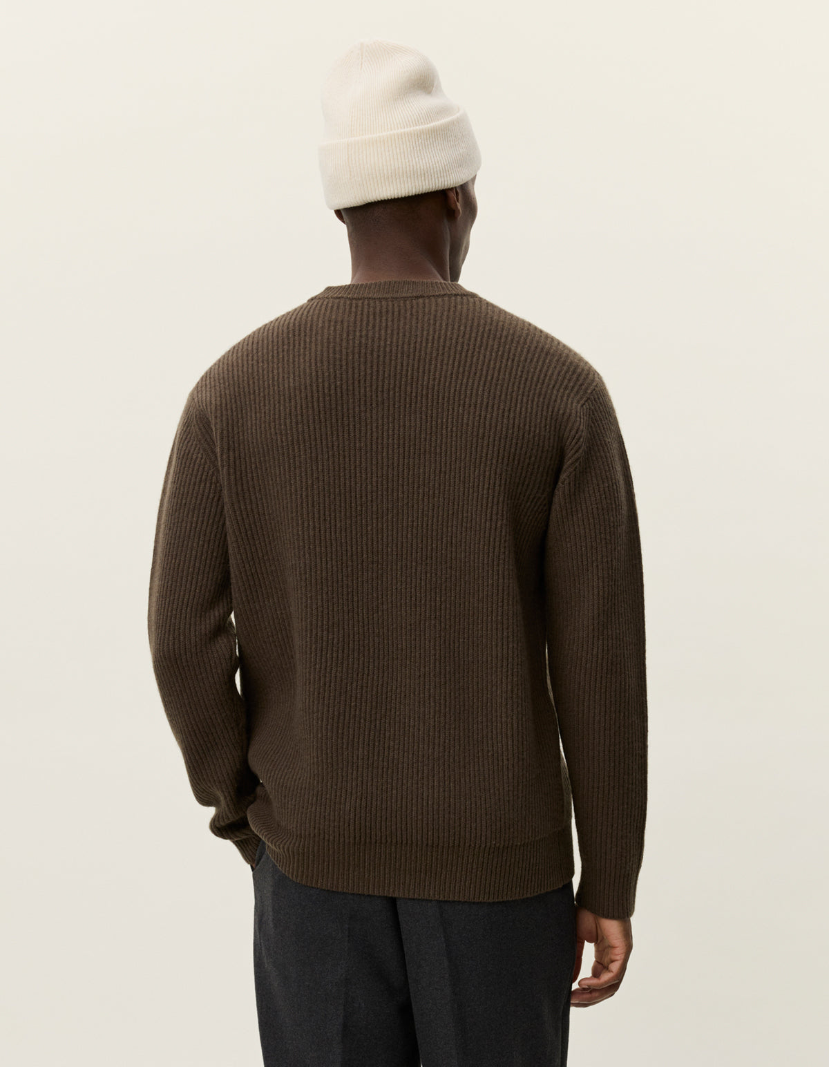Eddie Wool Rib Crewneck Knit