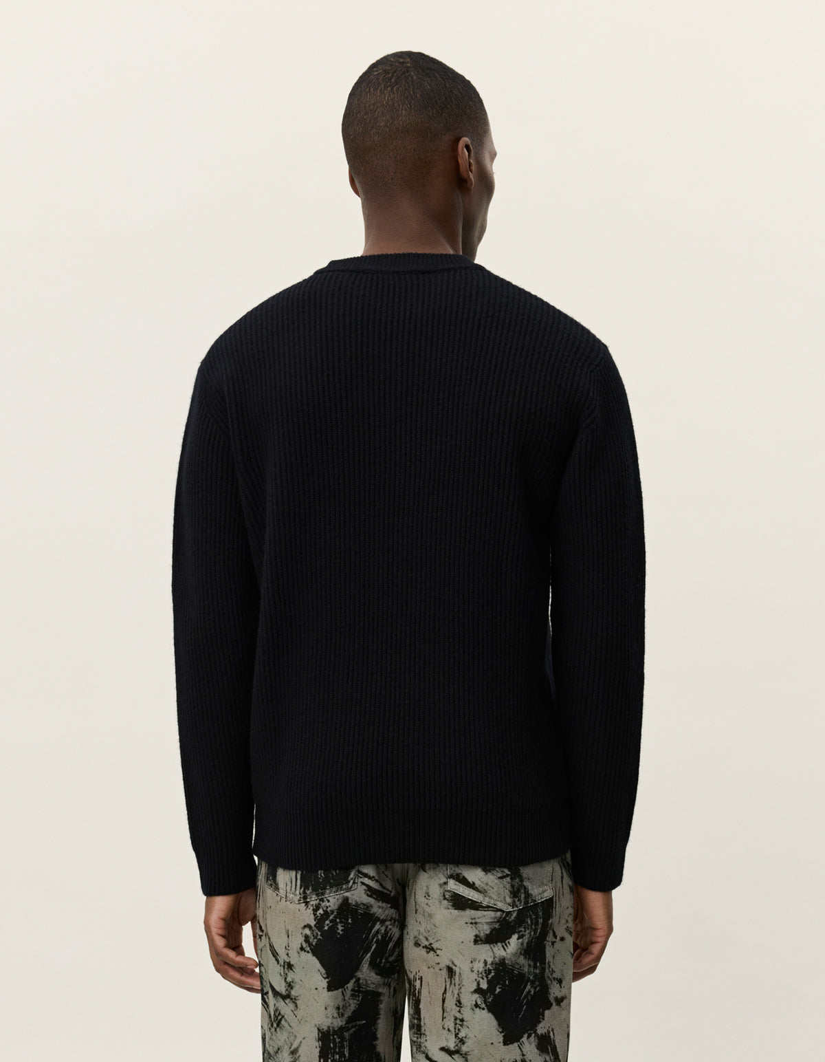 Eddie Wool Rib Crewneck Knit