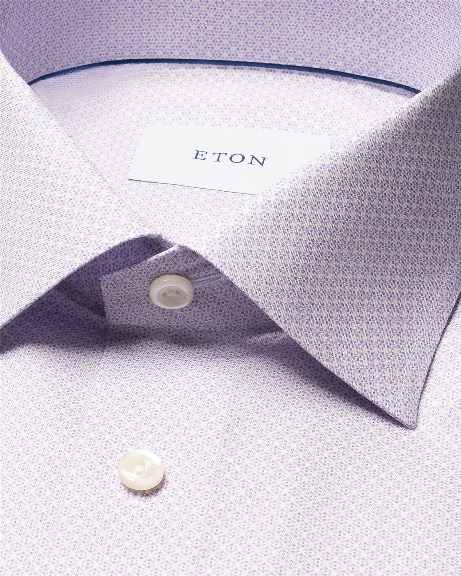 Contemporary Geometric Signature Twill Shirt