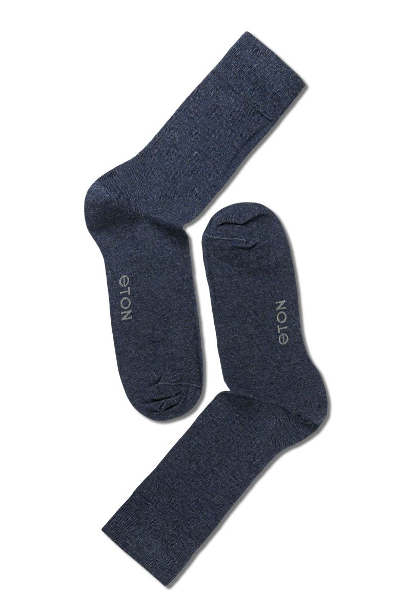 Eton Cotton/Cashmere Blend 1242 Blue Melange 41-45