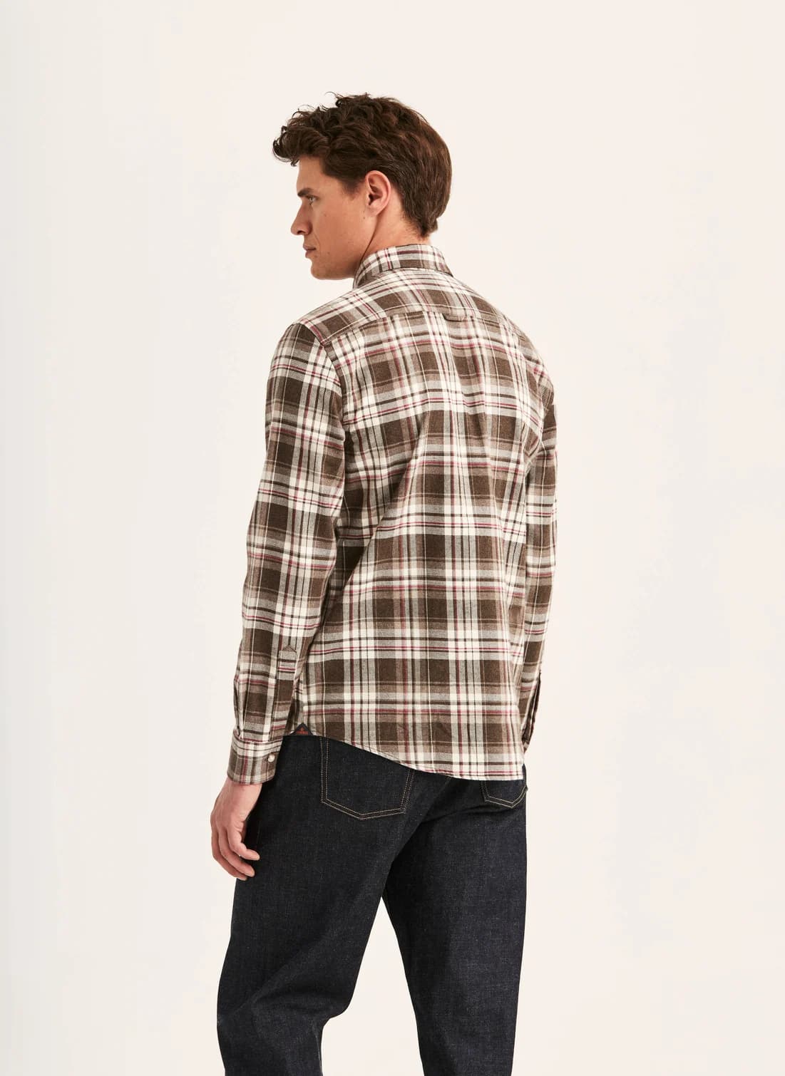 Happy Flannel Check Shirt-Classic Fit