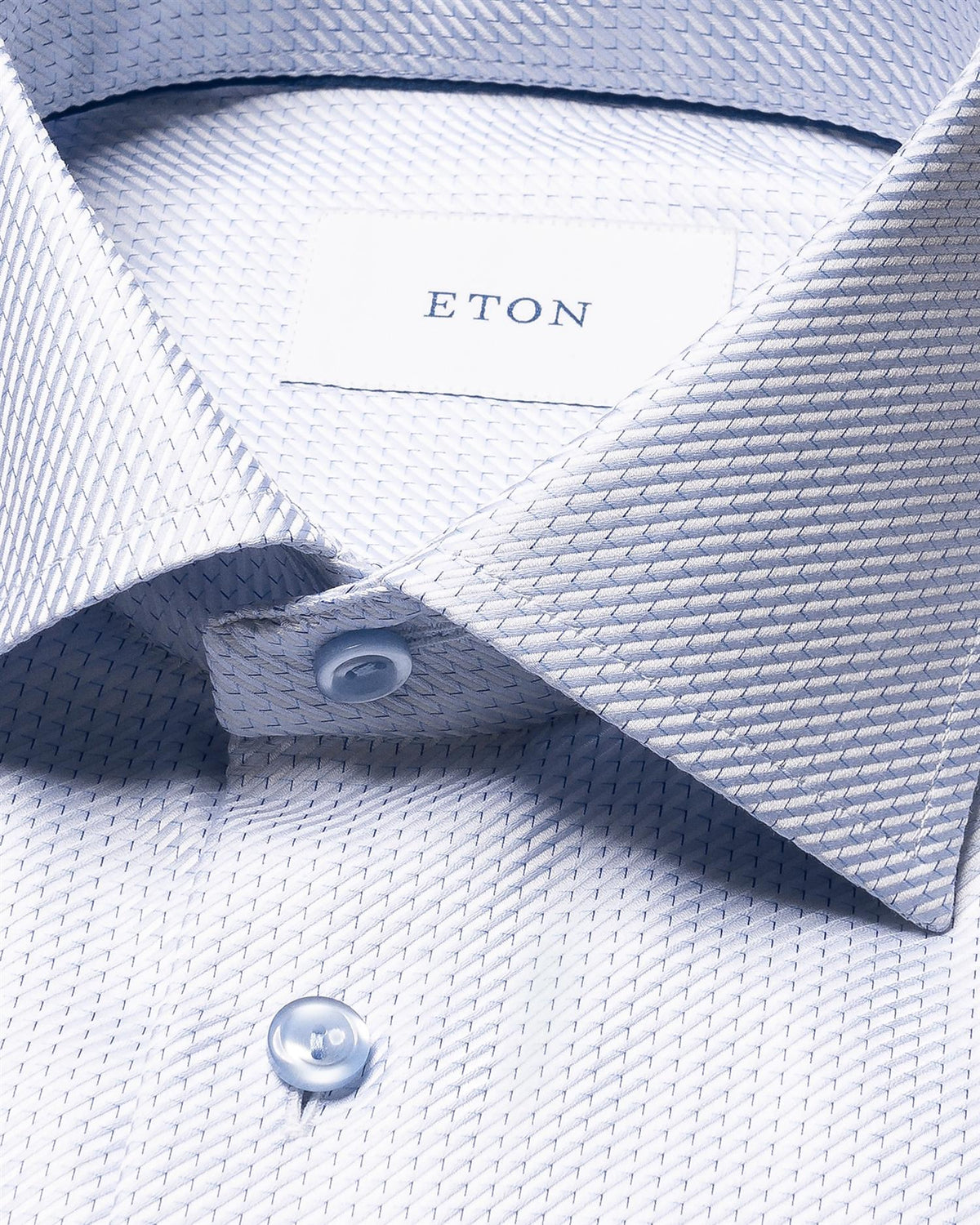 Light blue Micro Check King Twill Shirt