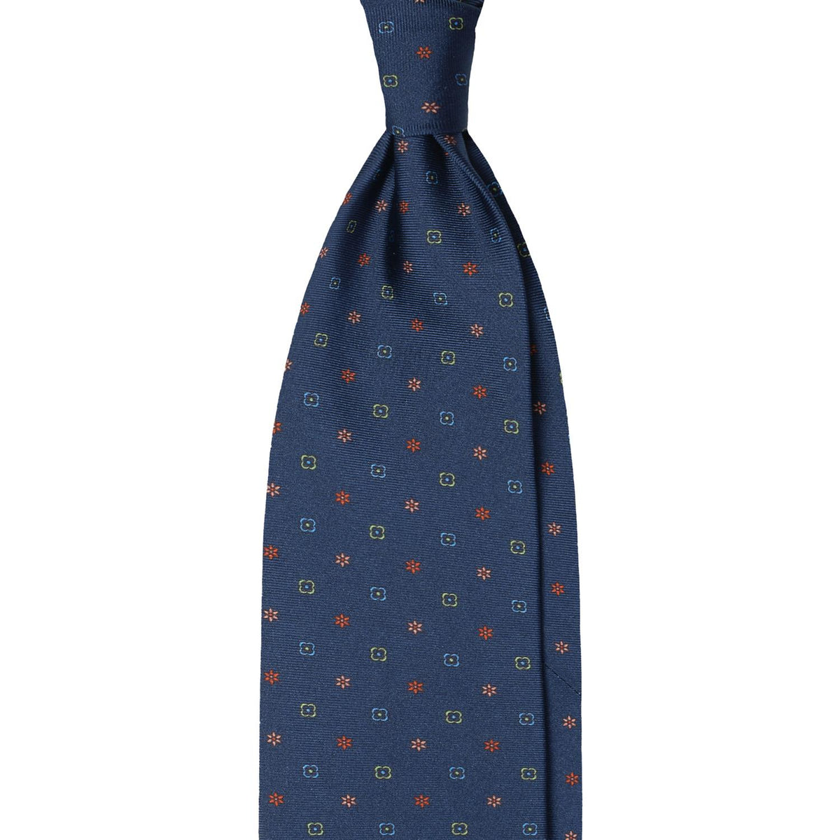 Micro Floral Selftipped Italian Silk Tie