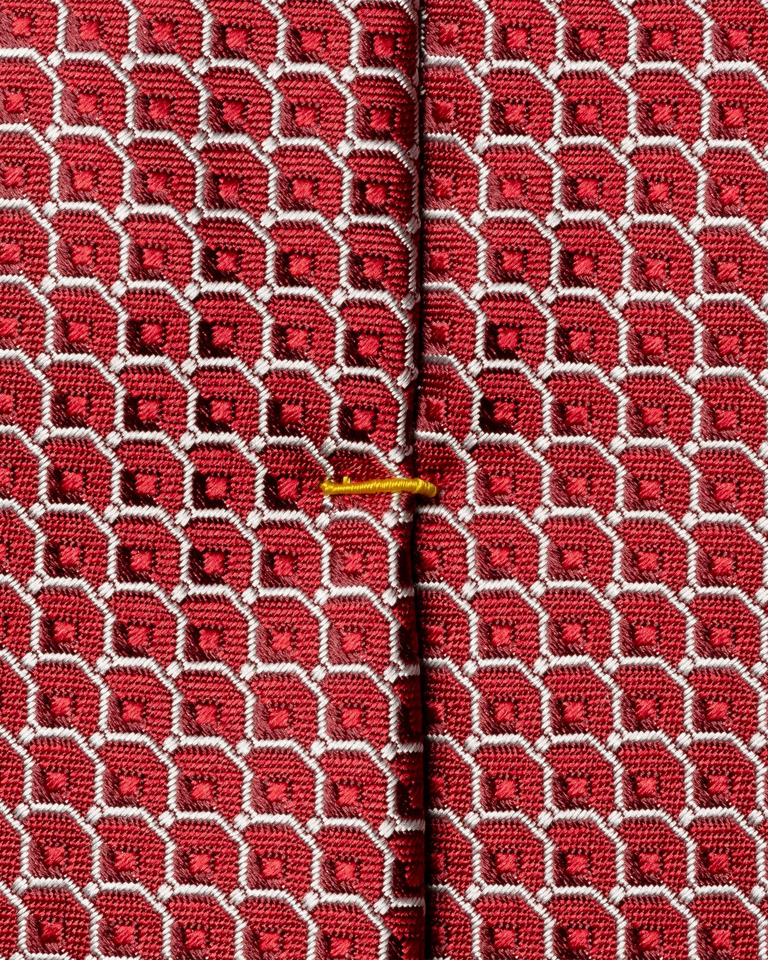 Geometric Woven Silk Tie