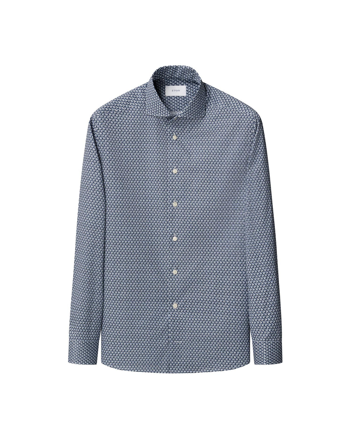 Dark blue Geometric Signature Twill Shirt