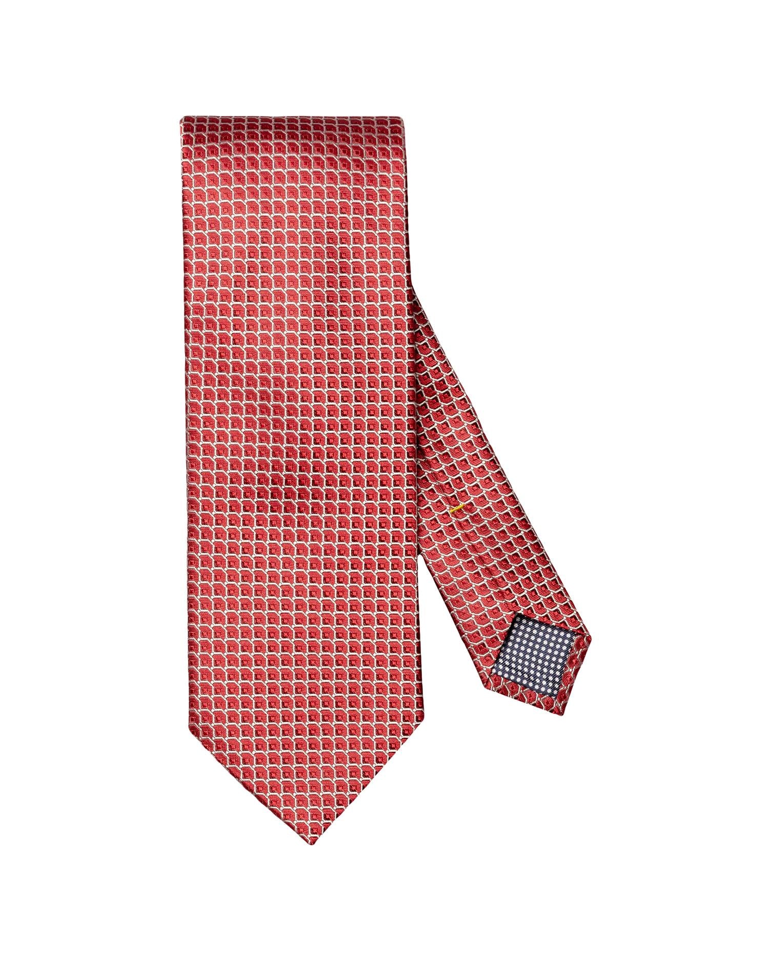Geometric Woven Silk Tie