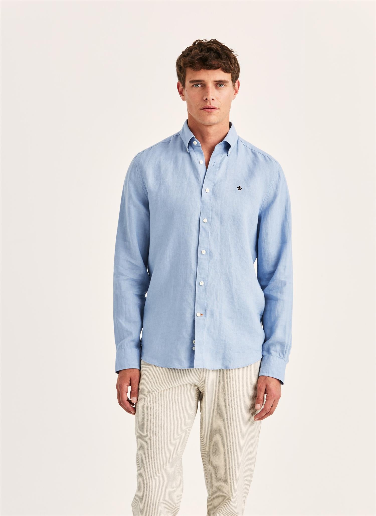 Douglas Linen Shirt-Classic Fit