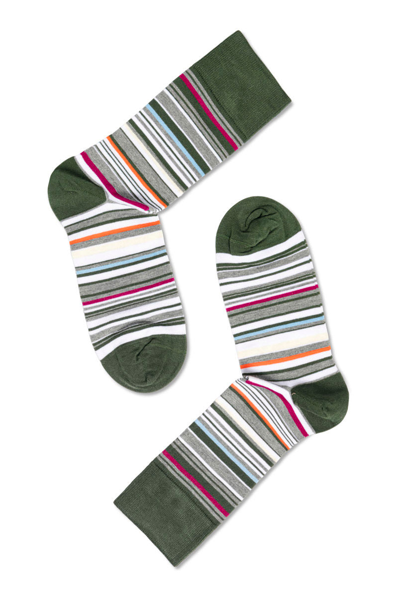Eton Bamboo Multi Stripe