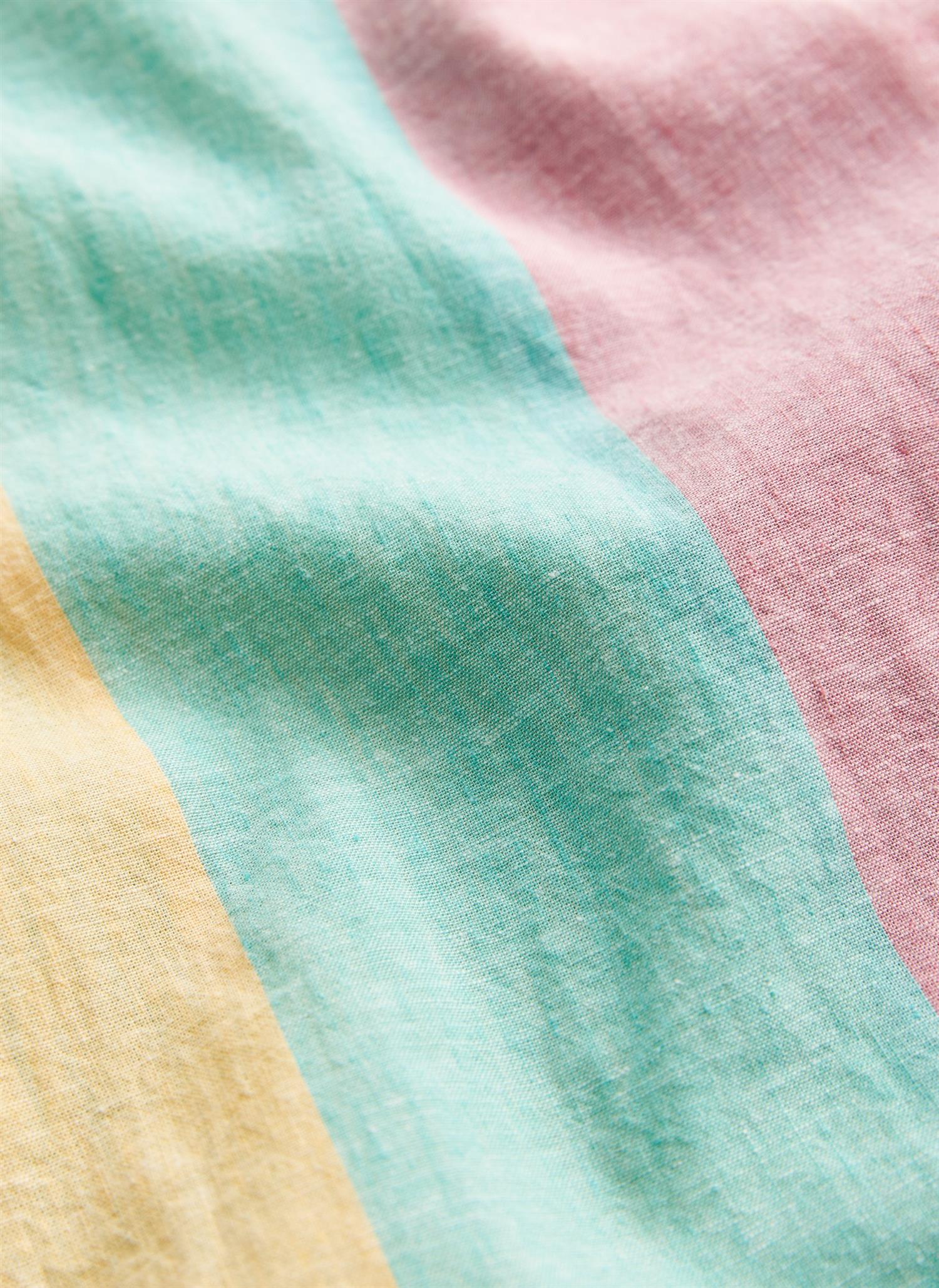 Happy Linen Stripe Shirt-Classic Fit