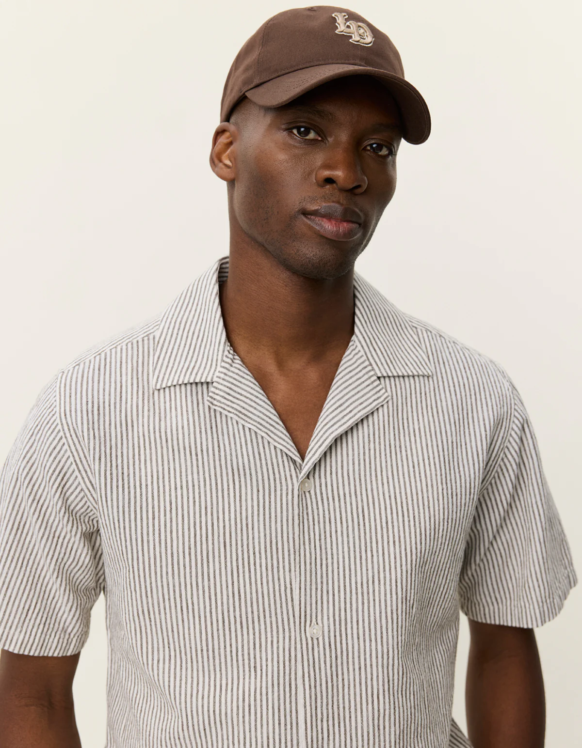 Lukas Stripe Cotton Linen SS Shirt