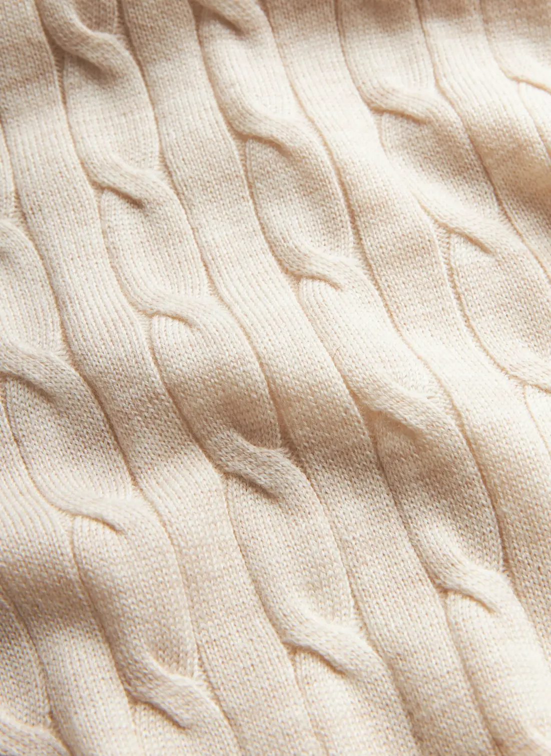 Merino Cable Zip Cardigan