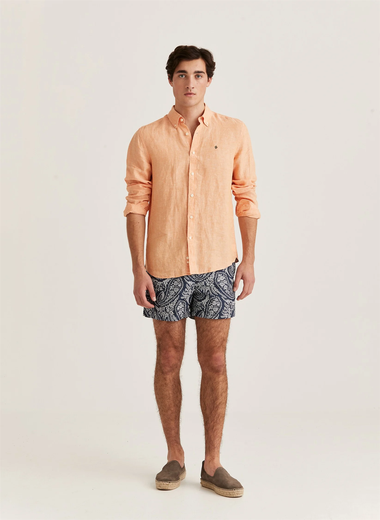 Douglas BD Linen Shirt LS