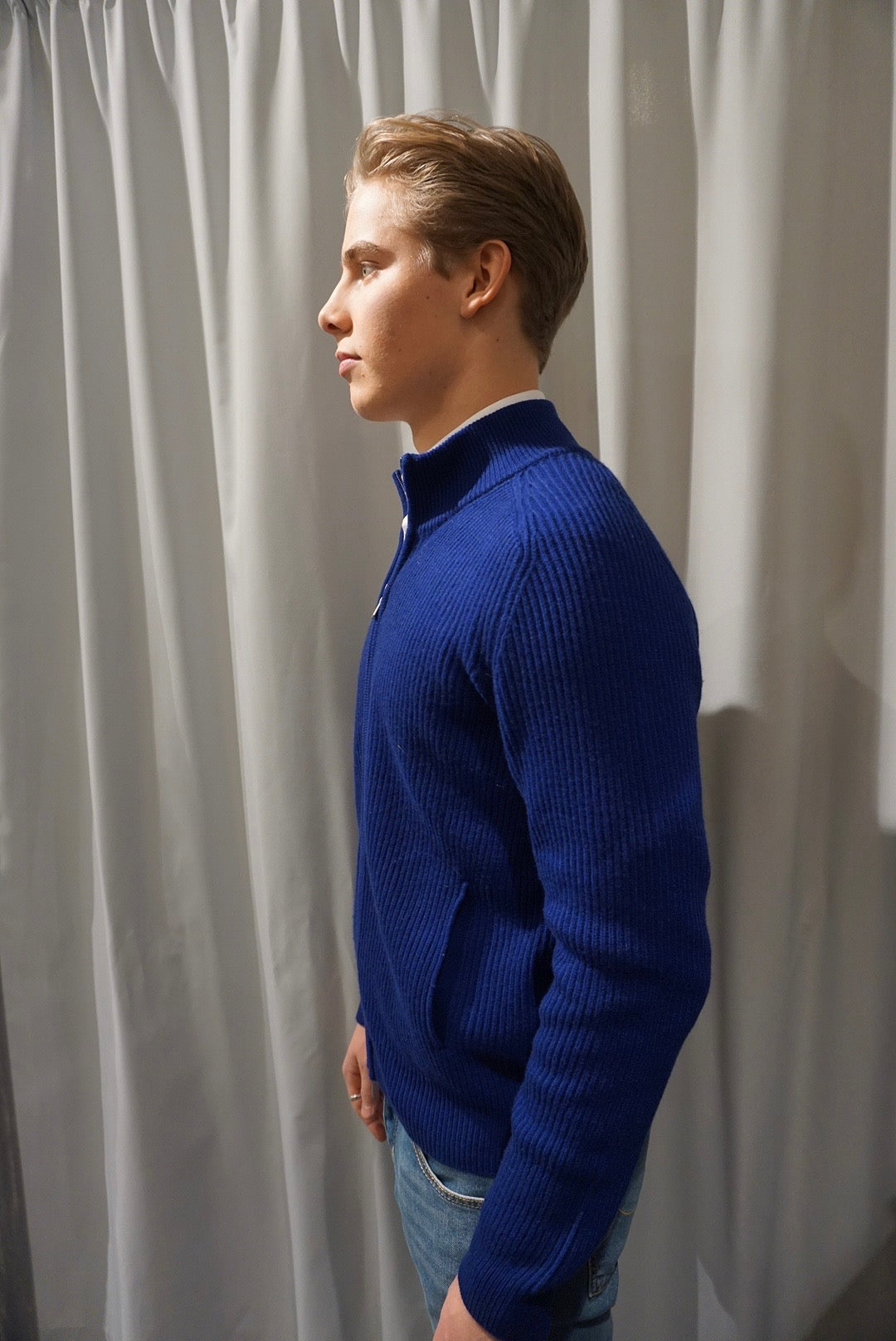 GIUBBINO M/L ZIP 100% KASHMIR