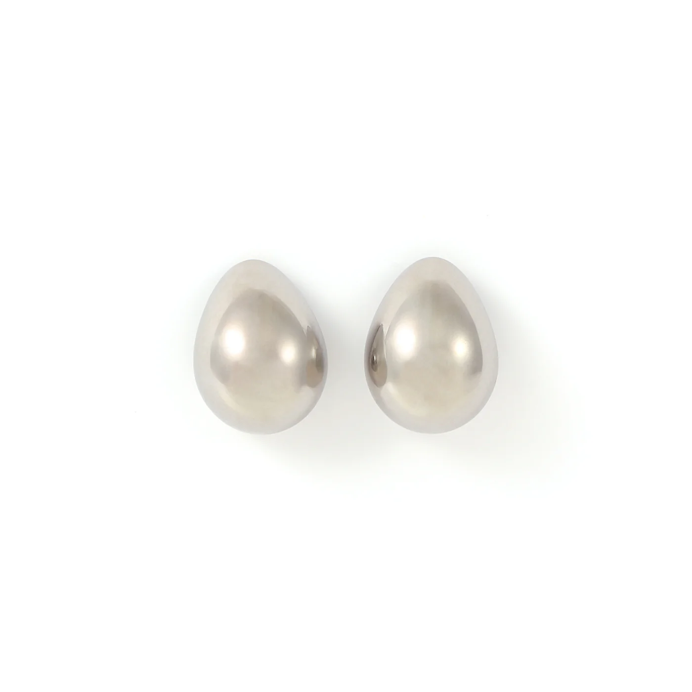 May - Classic Drop Earrings Stainless Steel - Silver
