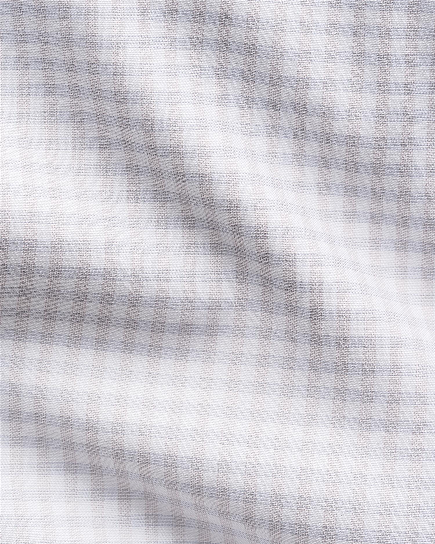 Beige Check Twill Shirt