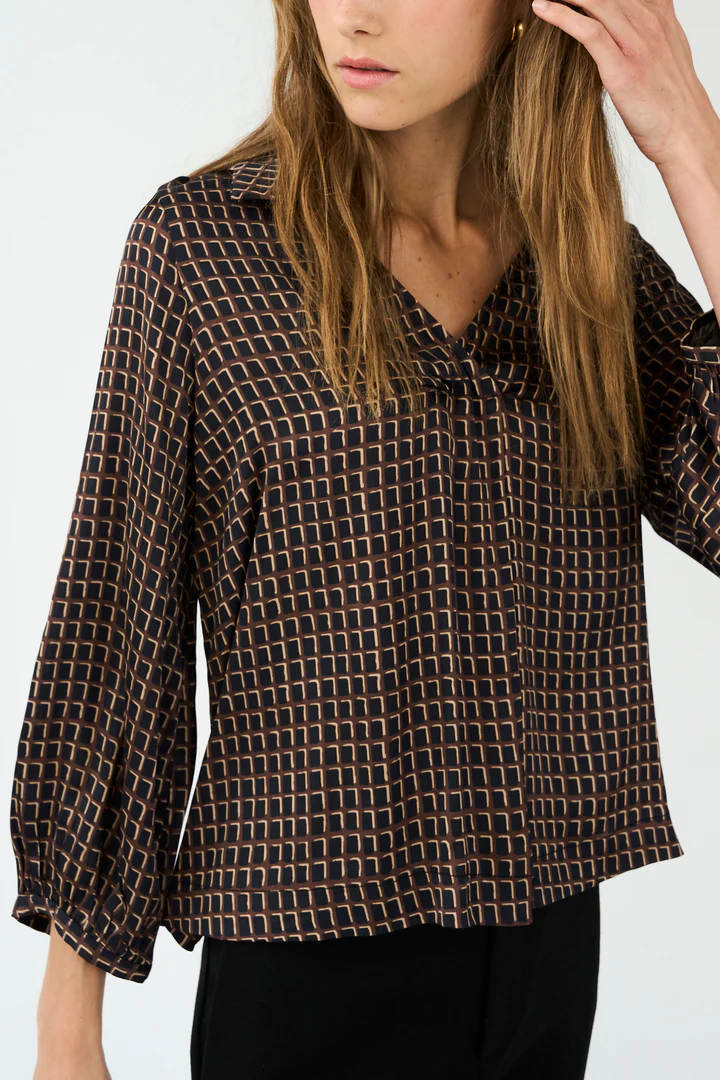Gaya V–Neck Blouse