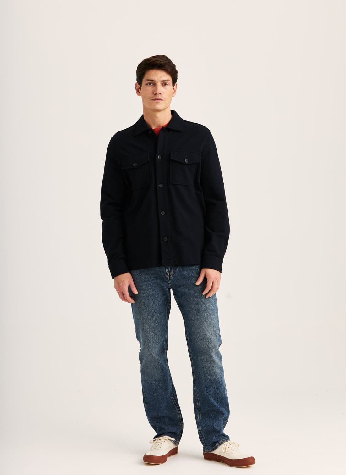Andrew Piqué Jersey Overshirt