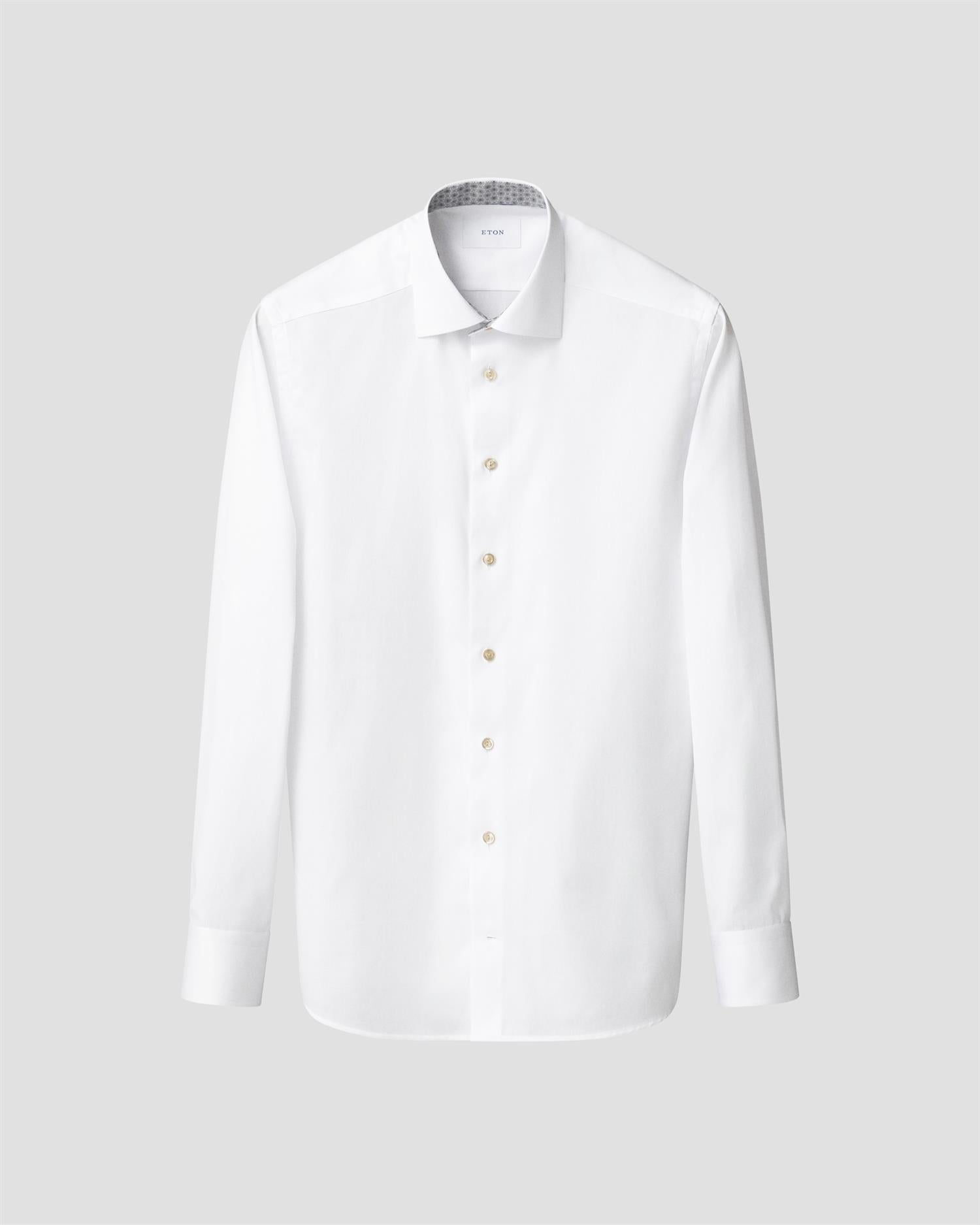 Contemporary Fit Medallion Effect Signature Twill Shirt