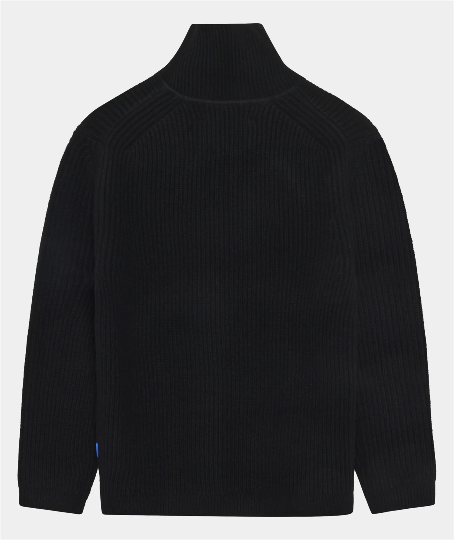 Half Zip Wool Knit - Black