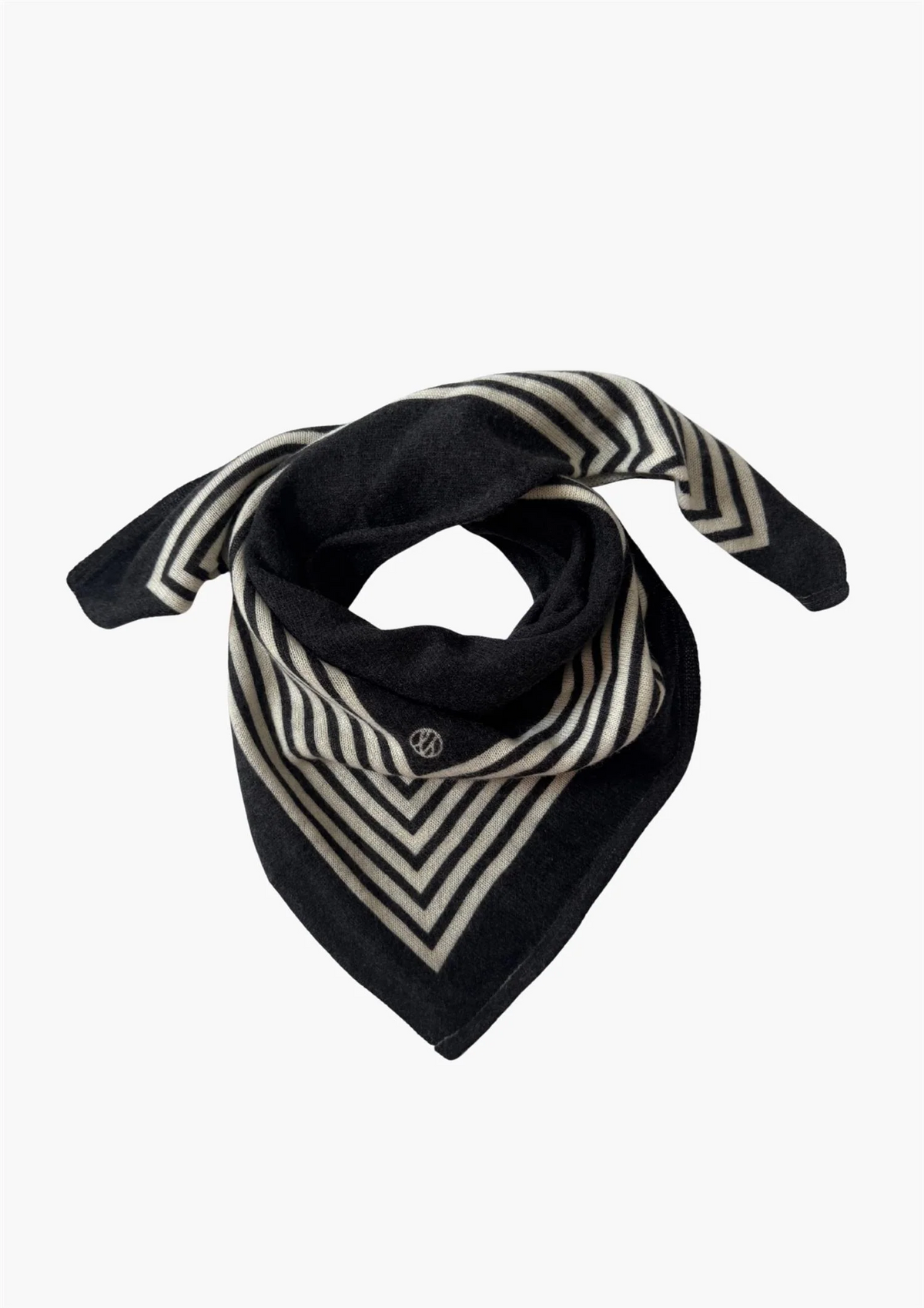 Cashmere striped scarf
