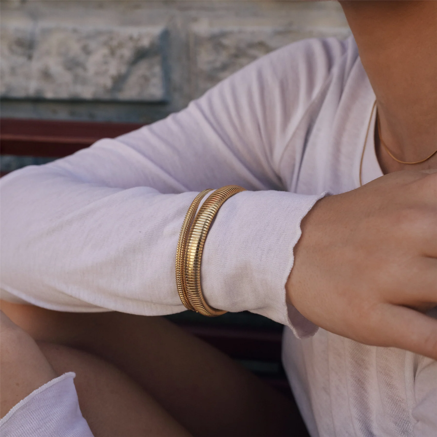 Miva - Rounded Chain Bracelet Stainless Steel