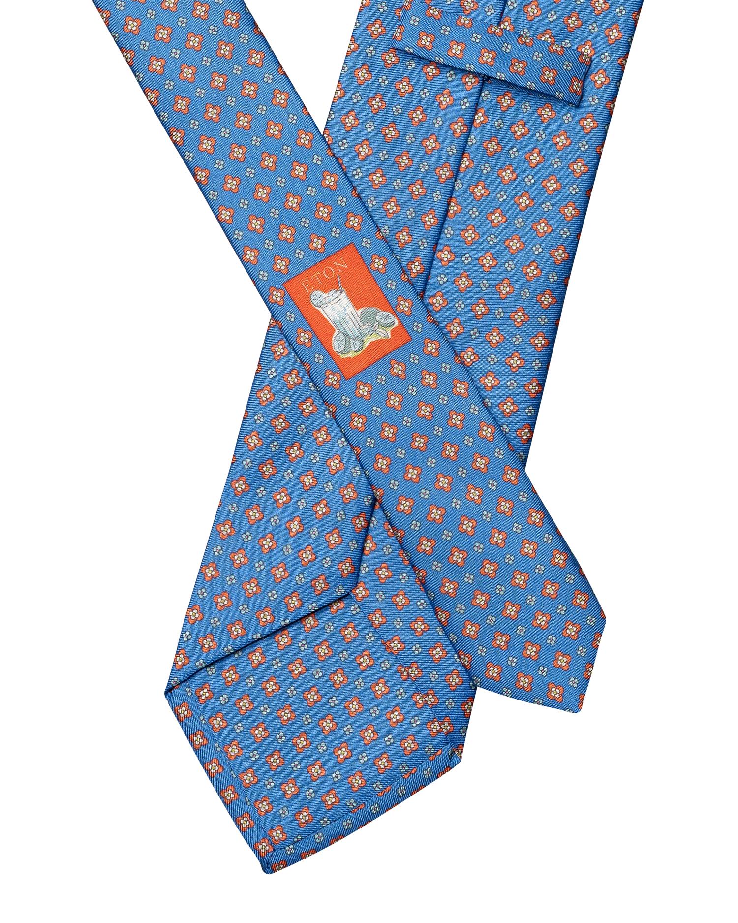 Floral Print Silk Tie