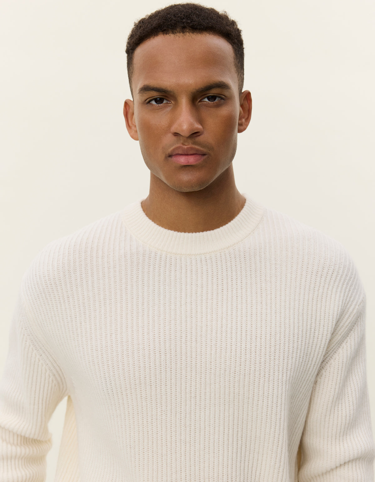Eddie Wool Rib Crewneck Knit