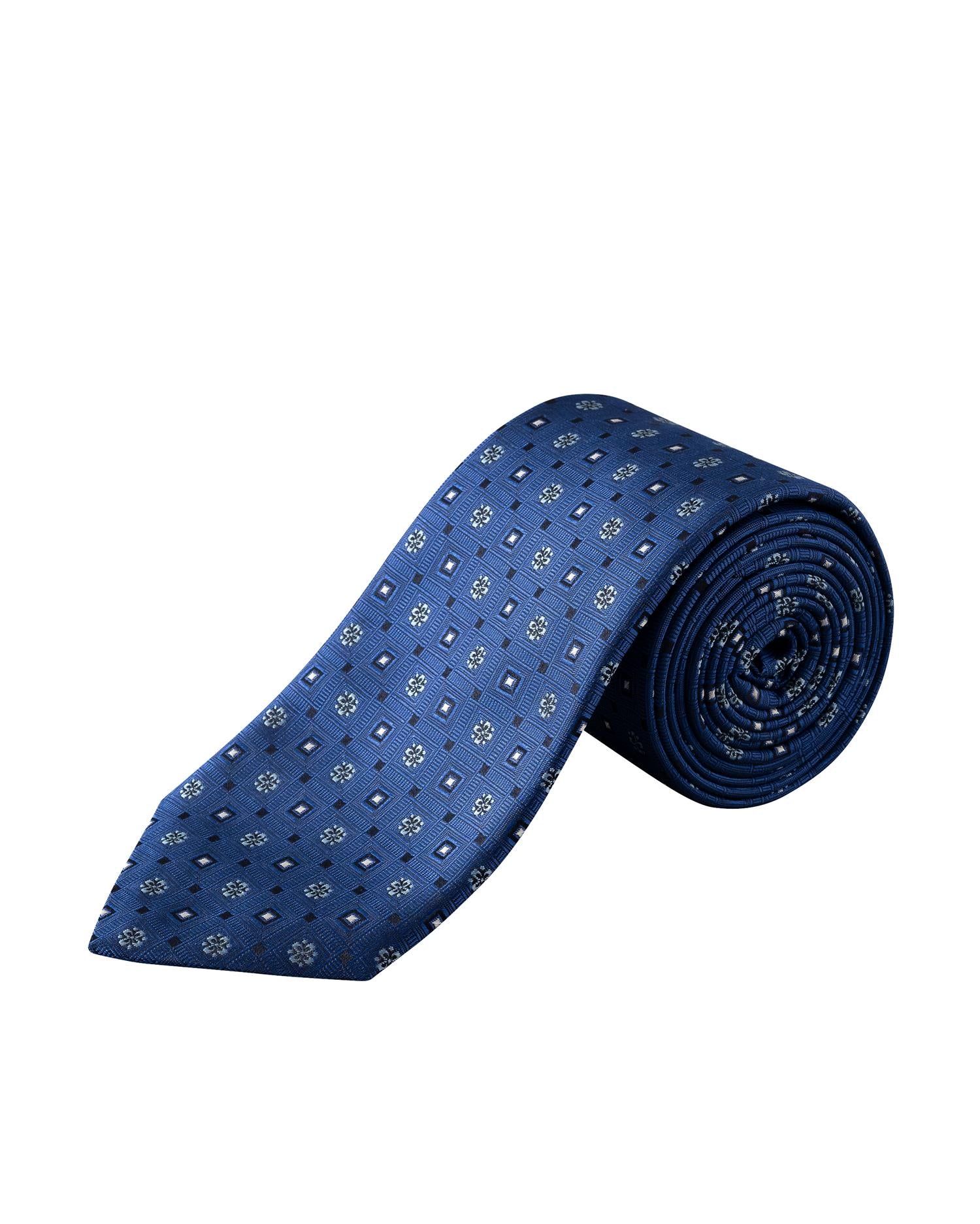 Geometric Woven Silk Tie