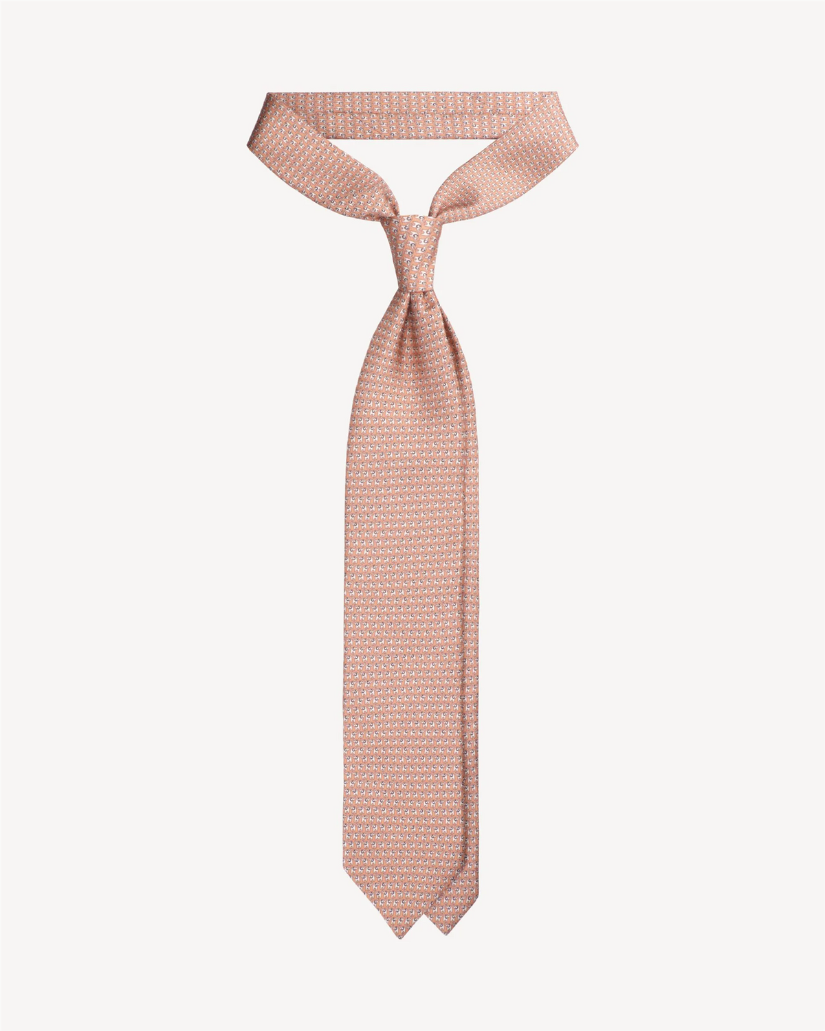 Animal Printed Selftipped Silk Tie