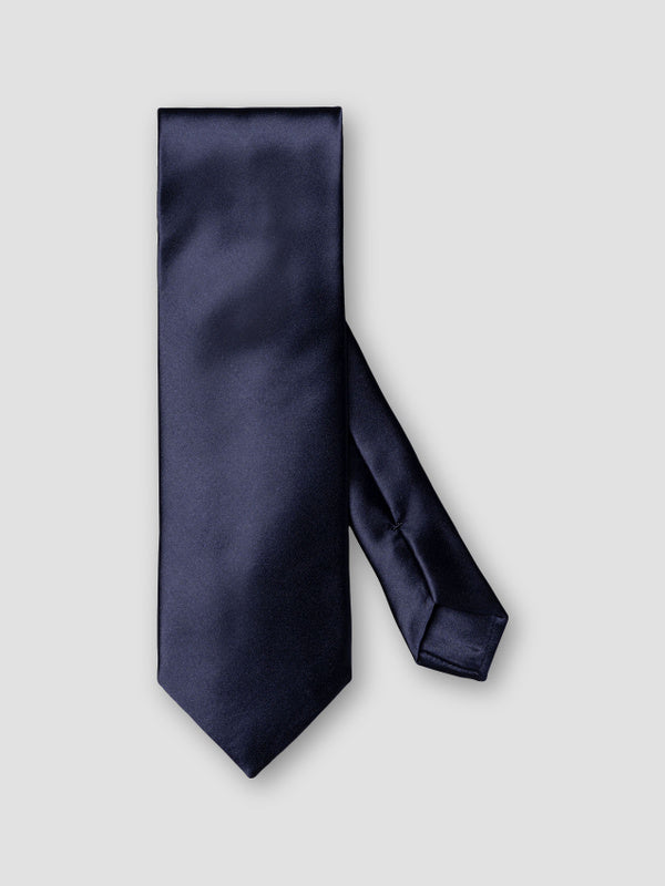 Dark blue Solid Silk Tie