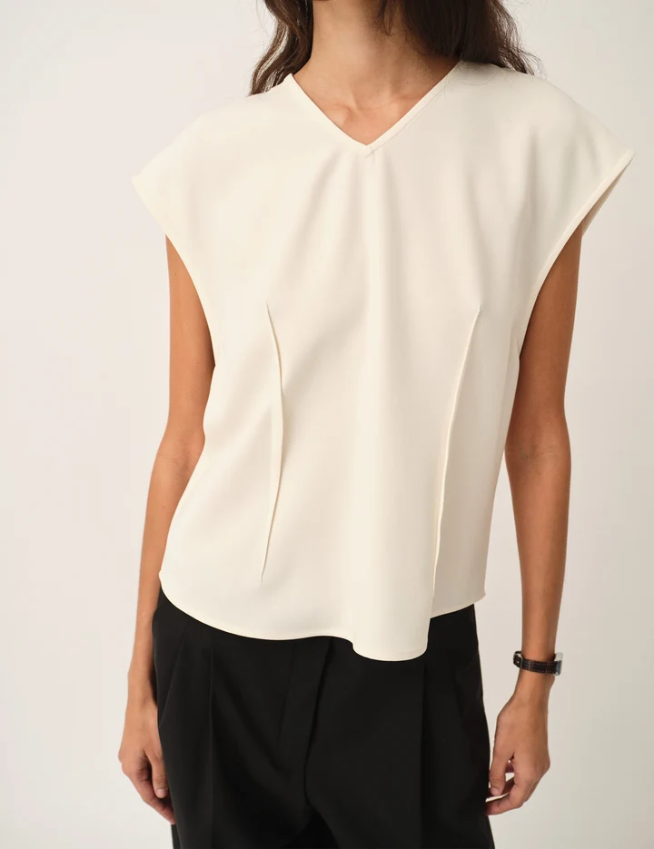 Crepe Back Blouse
