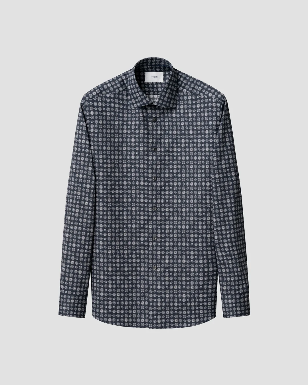Navy blue Geometric Signature Twill Shirt