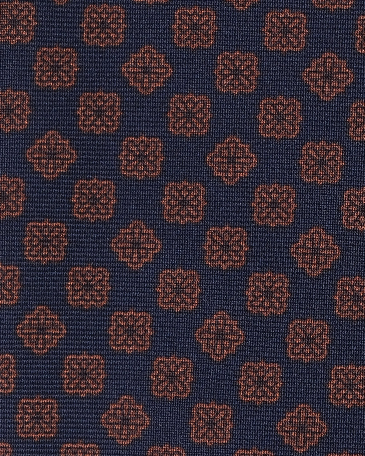 Floral Pattern Handprinted Silk Tie