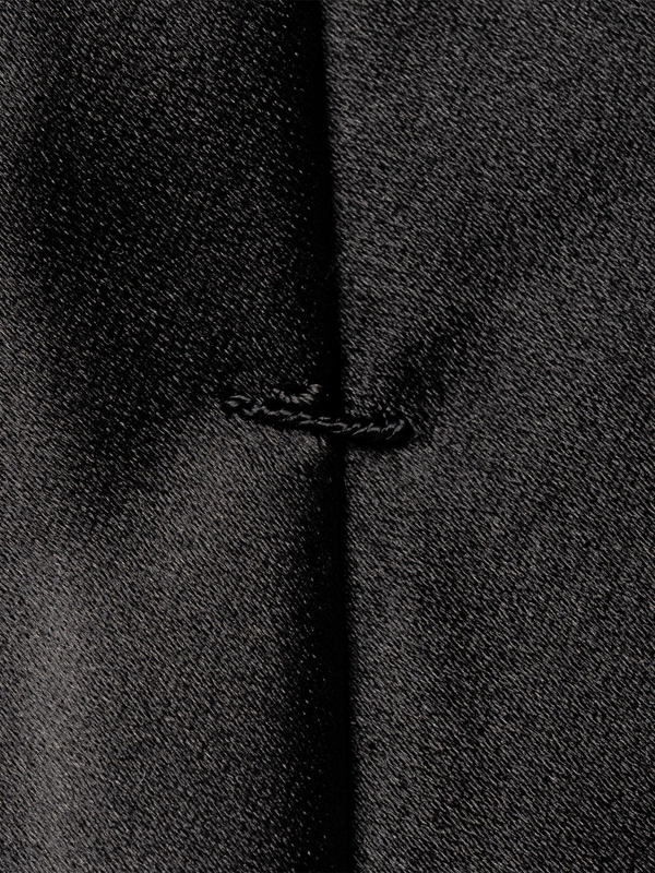 Black Solid Silk Tie