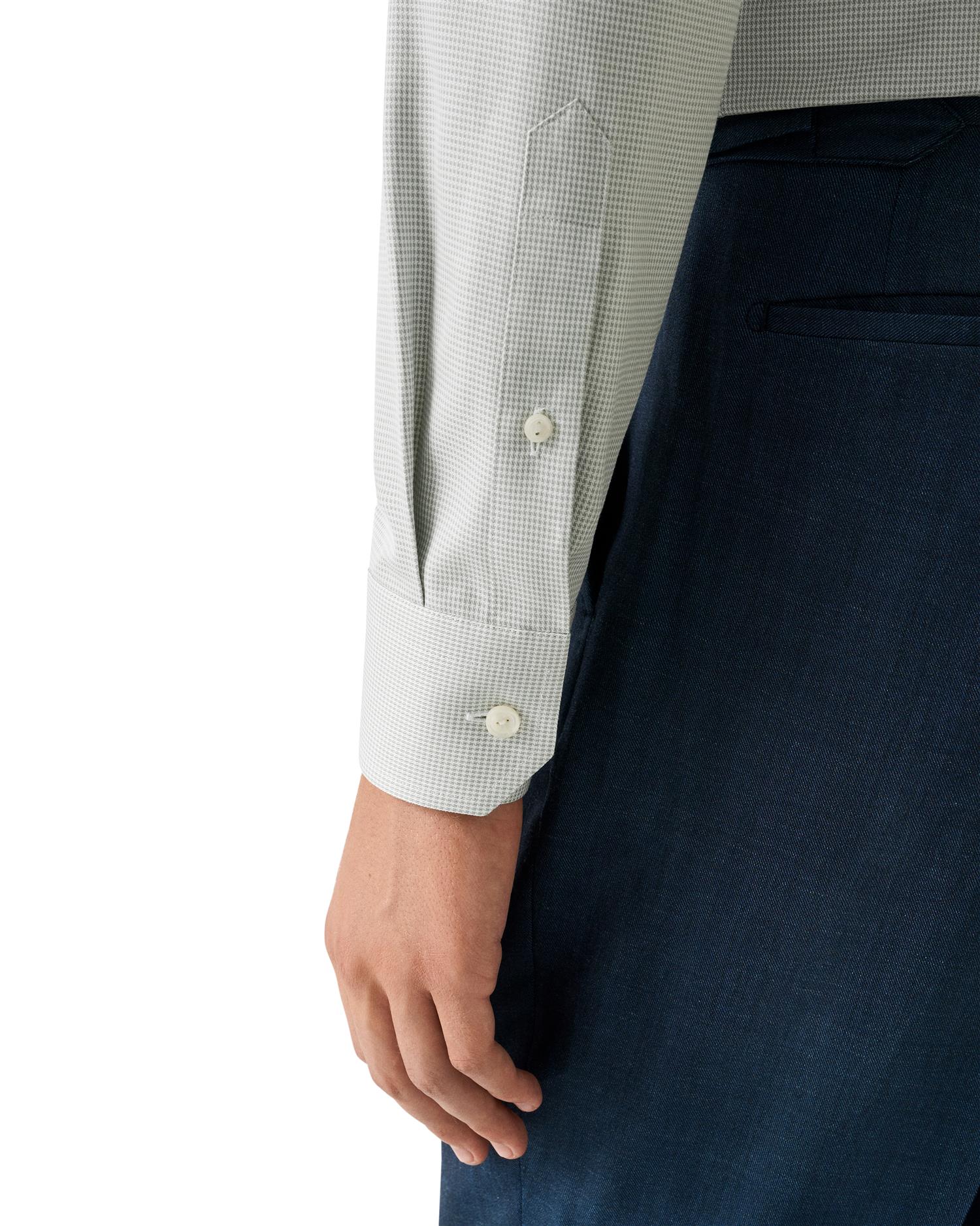 Slim Houndstooth Signature Twill Shirt