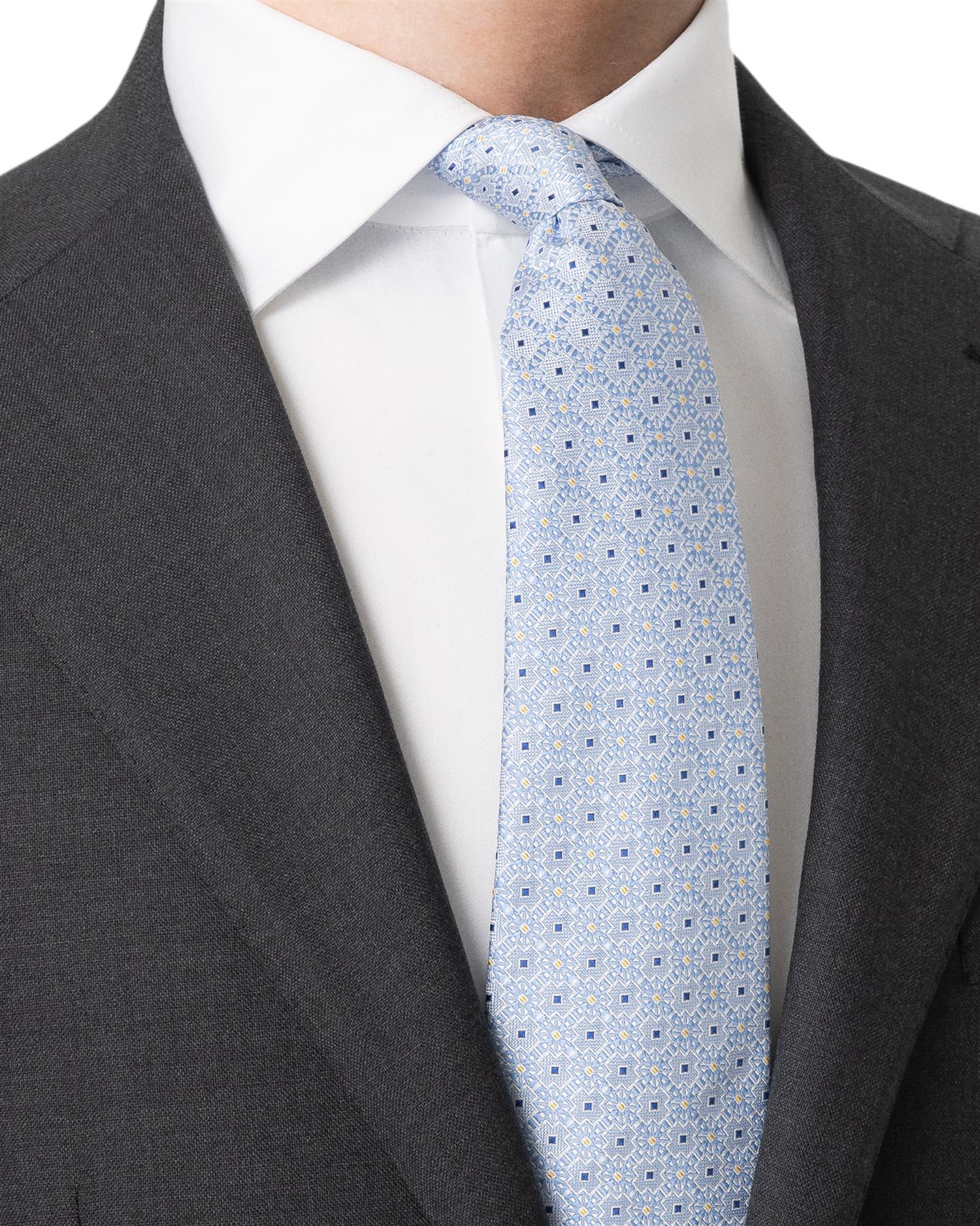 Medallion Woven Silk Tie