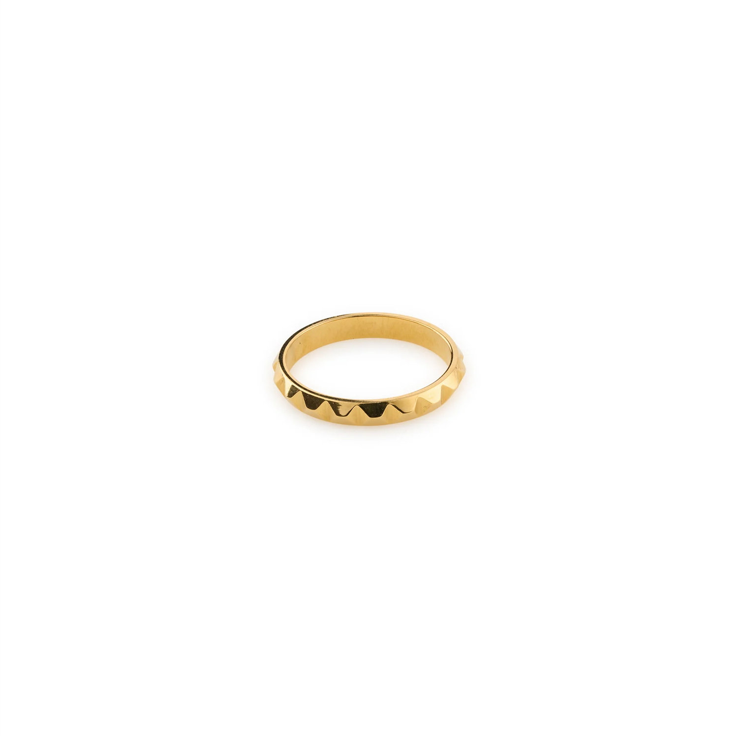 Vide - Dainty Ring Spike Stainless Steel - Gold