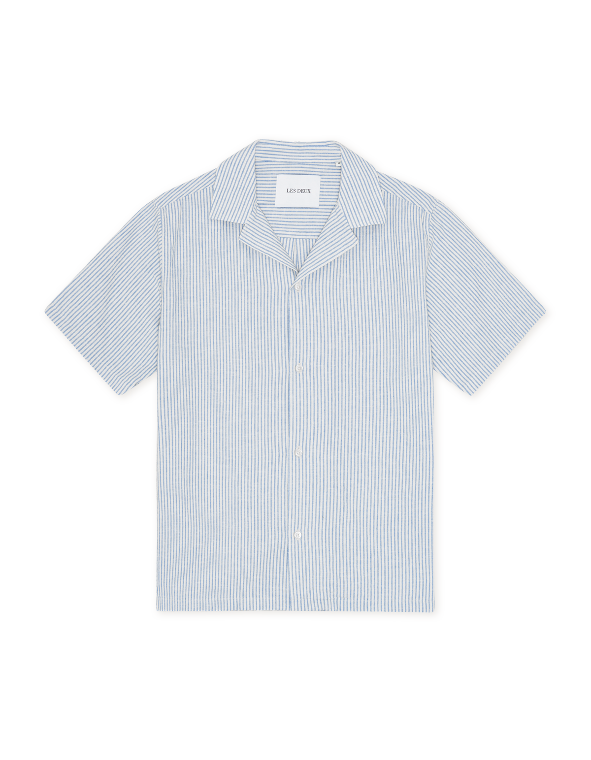 Lukas Stripe Cotton Linen SS Shirt