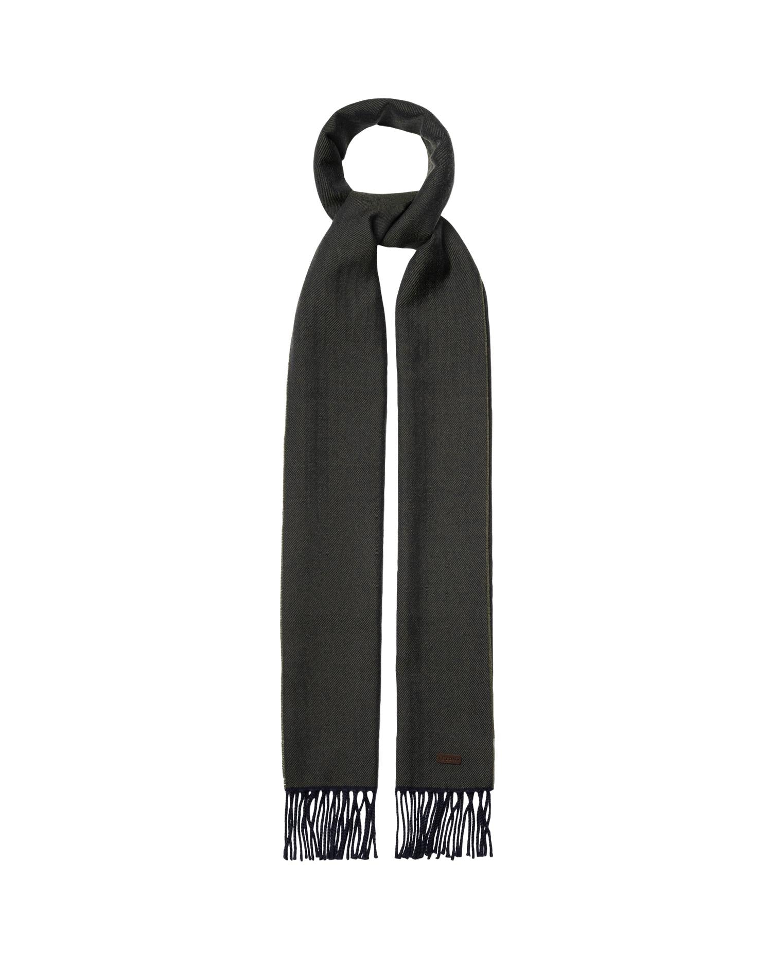 Dark green Twill Merino Wool Scarf