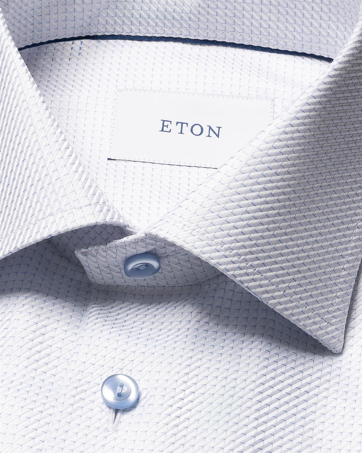 Light blue Micro Check King Twill Shirt