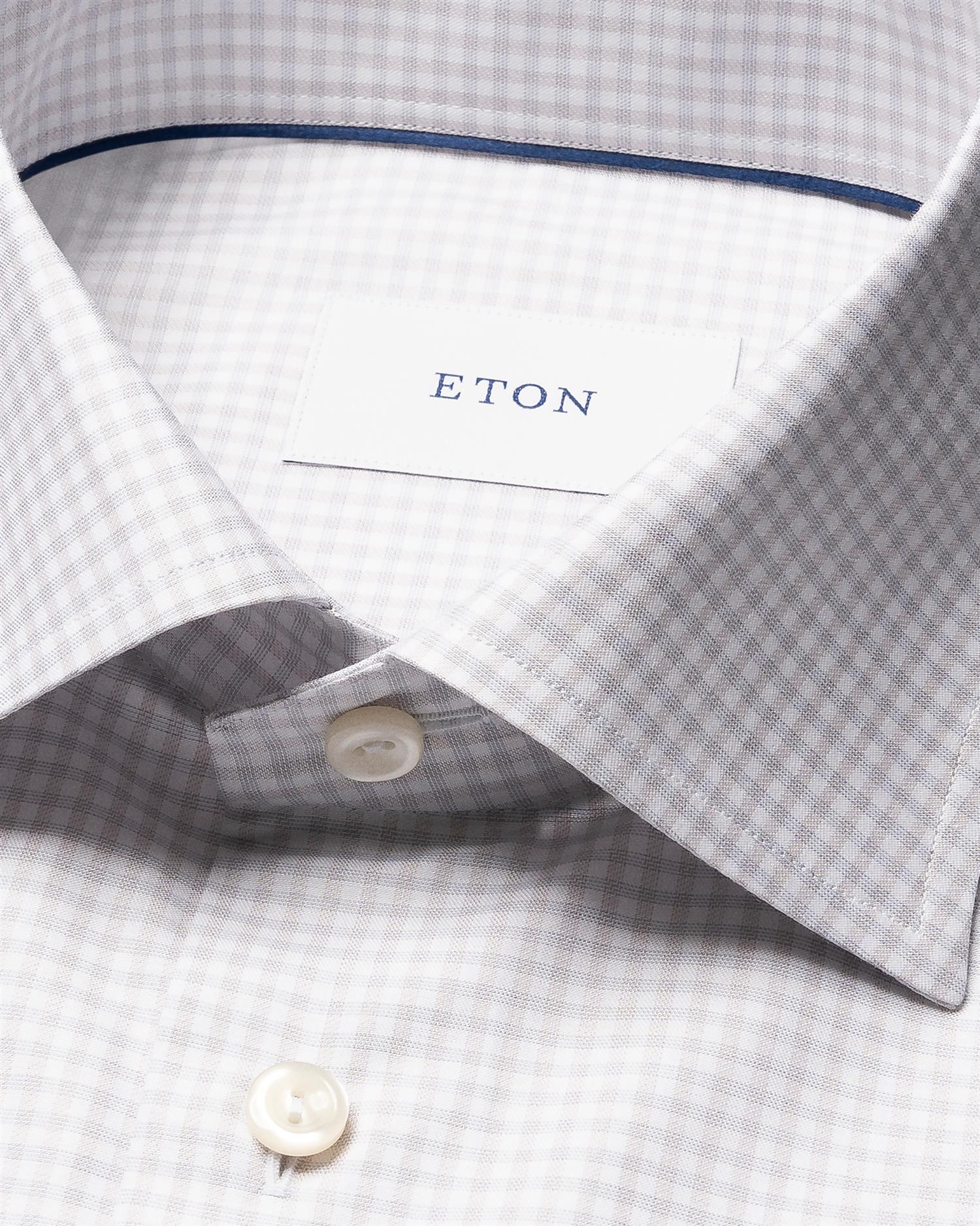 Beige Check Twill Shirt