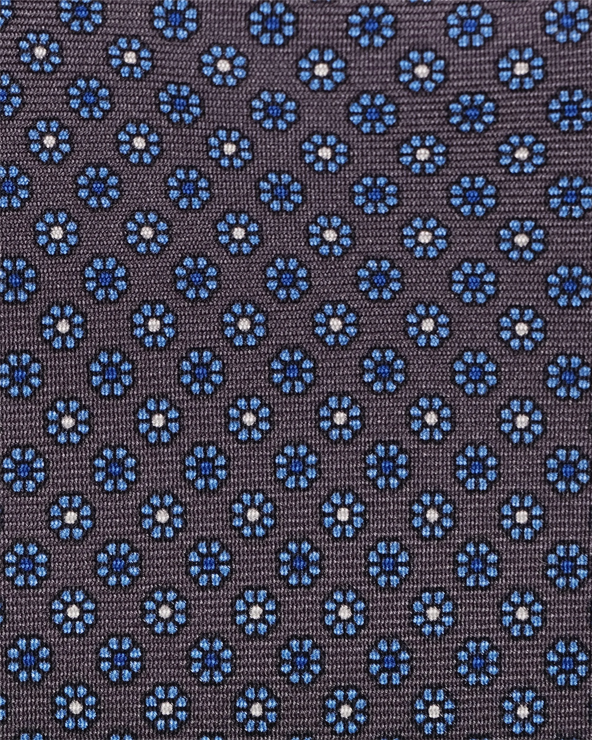 Micro Floral Selftipped Italian Silk Tie