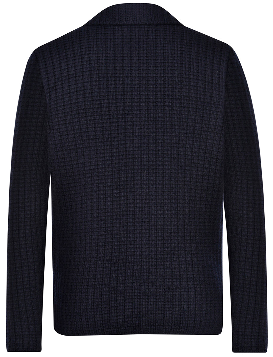 Waffle Stitch Super Geelong Knit Jacket