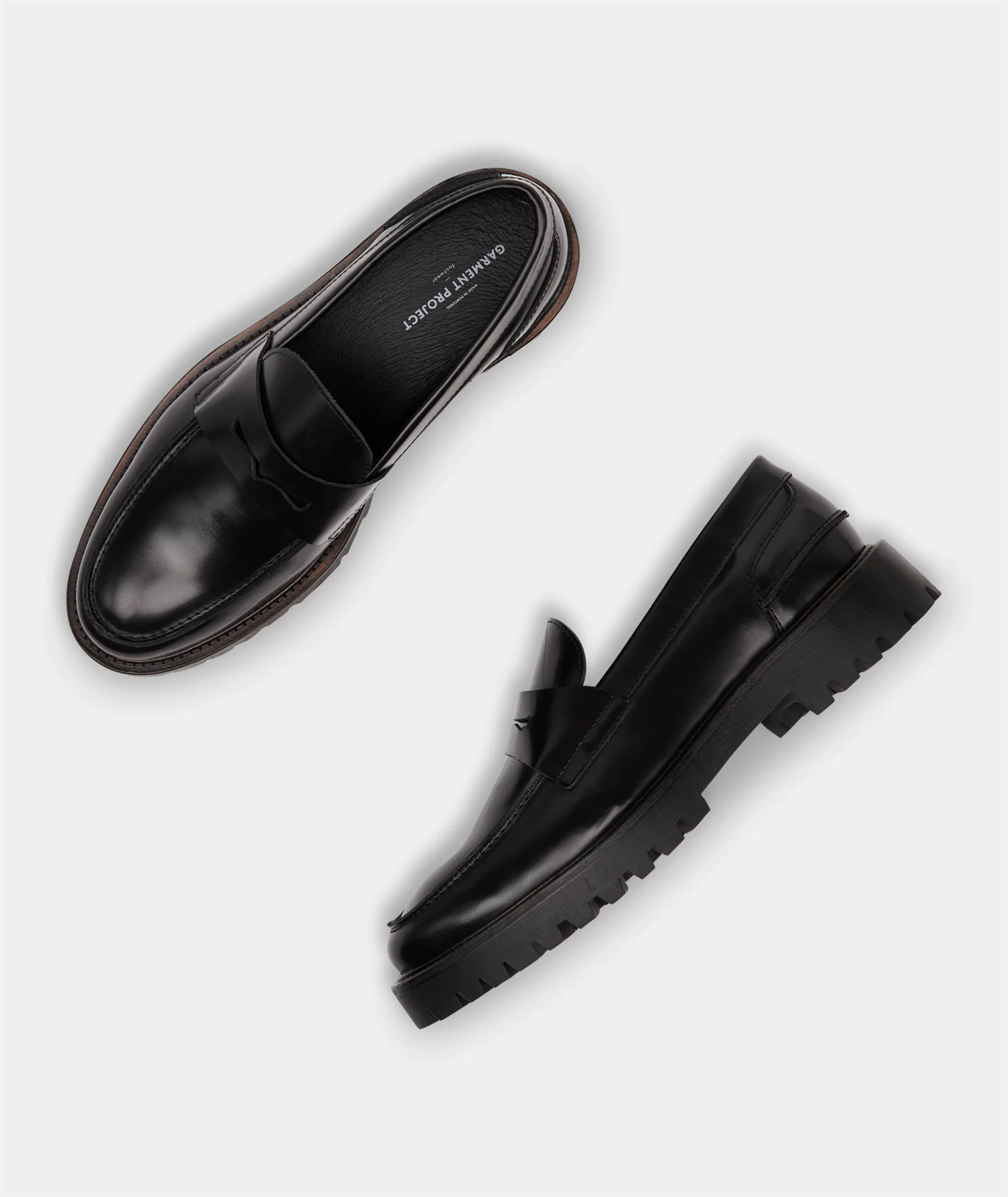 Aaron Penny Loafer - Black Polido