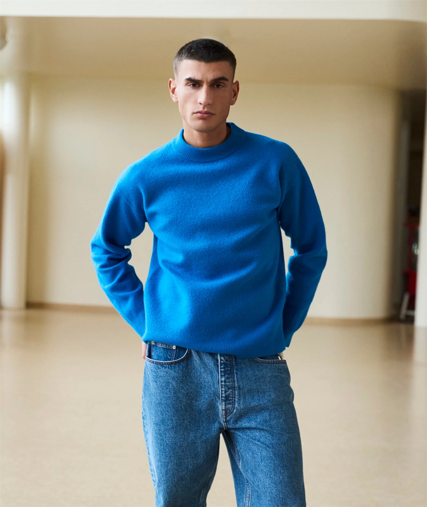 Noah Wool Knit - Blue